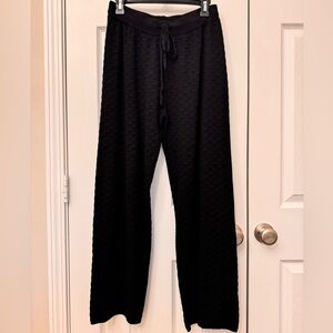 Coco + Carmen Black Textured Pants